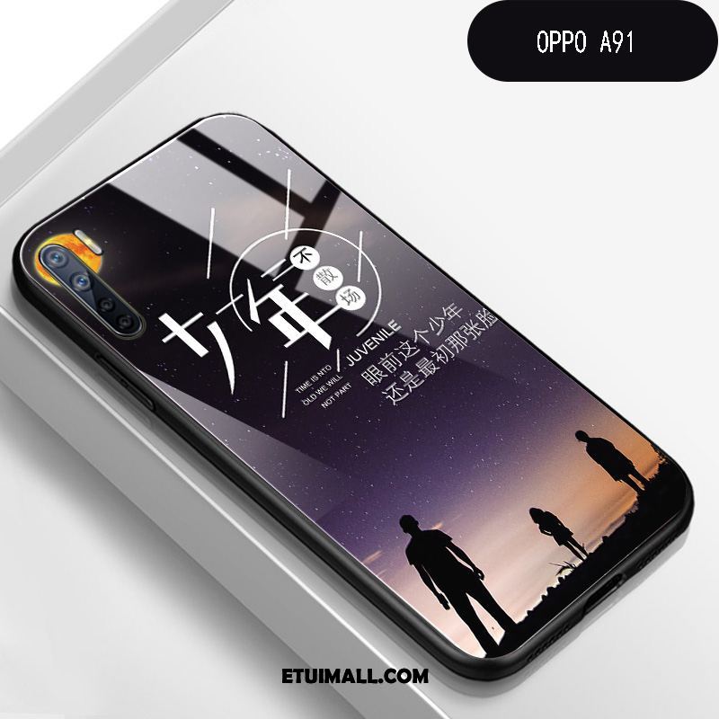 Etui Oppo A91 Telefon Komórkowy Młody Ochraniacz Czarny All Inclusive Obudowa Online
