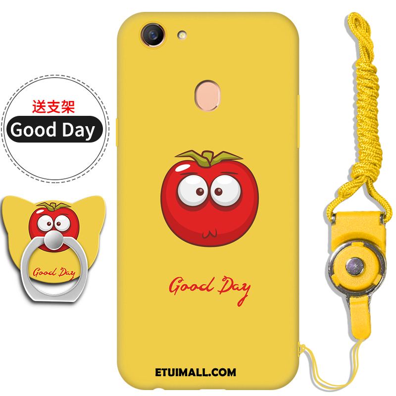 Etui Oppo F5 Ring Ochraniacz Żółty Telefon Komórkowy Nubuku Pokrowce Kupię
