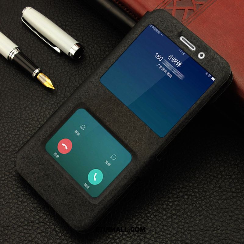 Etui Oppo F5 Skórzany Futerał Czerwony Telefon Komórkowy Ochraniacz Klapa Obudowa Sklep
