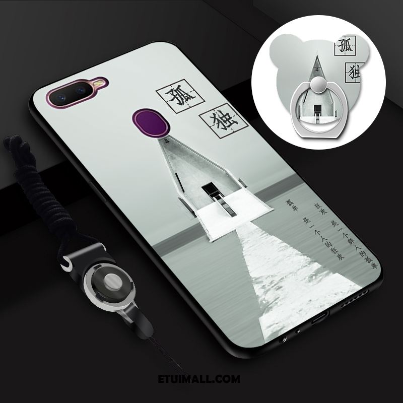 Etui Oppo F9 Telefon Komórkowy Biały Kreatywne Szkło Hartowane Filmy Pokrowce Online