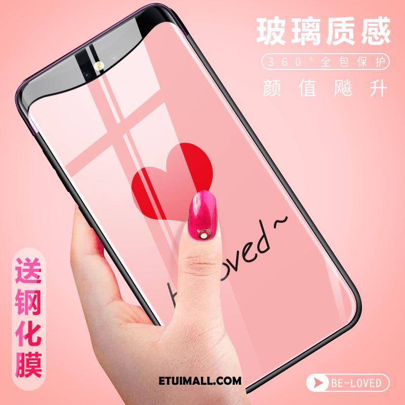 Etui Oppo Find X Anti-fall Lekki I Cienki Kreatywne Telefon Komórkowy Różowe Obudowa Online