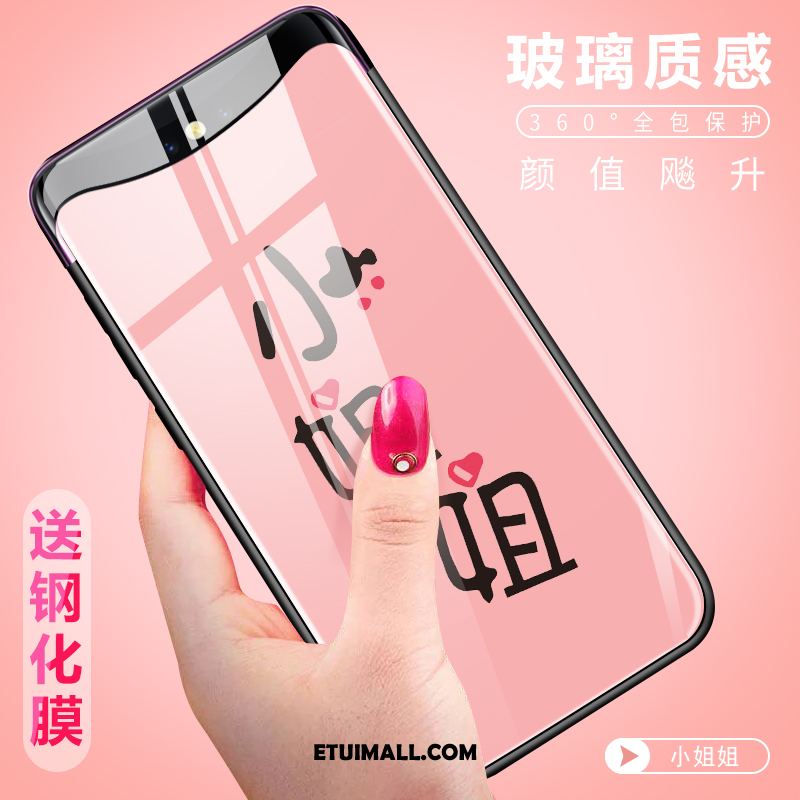 Etui Oppo Find X Anti-fall Lekki I Cienki Kreatywne Telefon Komórkowy Różowe Obudowa Online