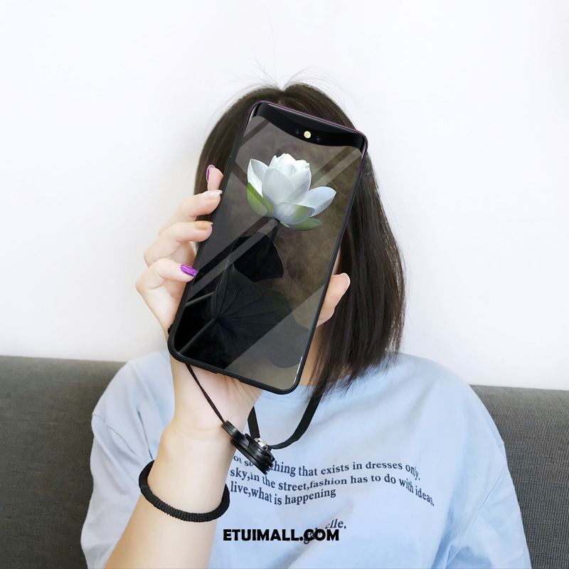 Etui Oppo Find X Kreatywne Szkło Atrament Telefon Komórkowy Kwiaty Obudowa Sklep