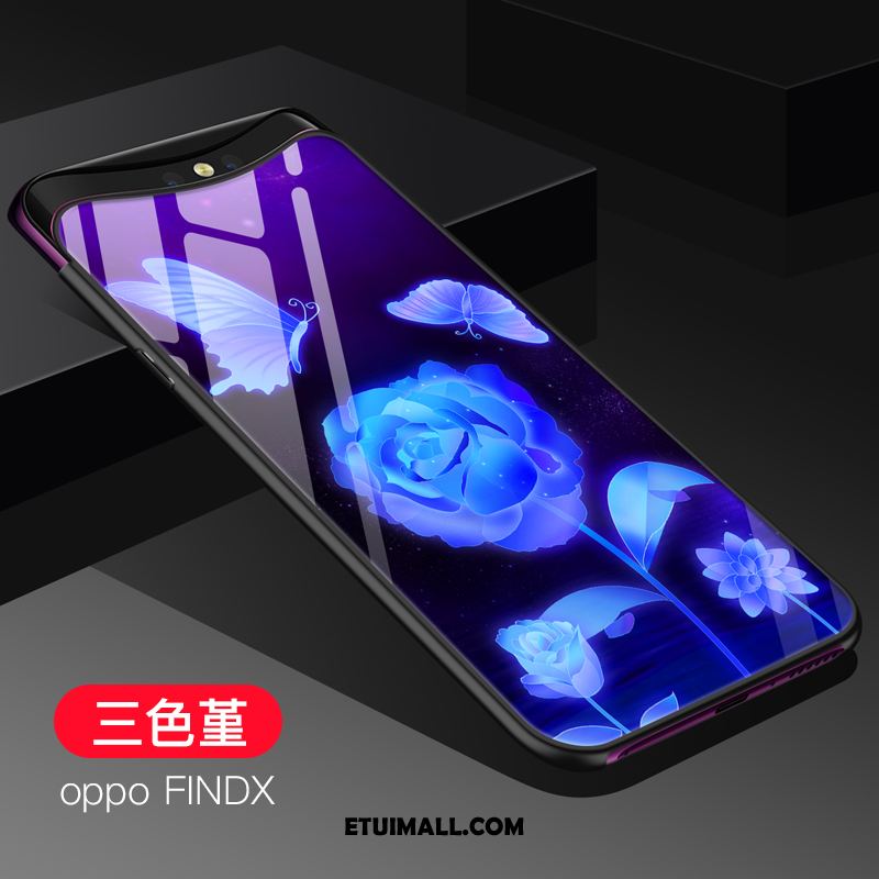 Etui Oppo Find X Silikonowe Telefon Komórkowy Miękki Ochraniacz Niebieski Futerał Na Sprzedaż