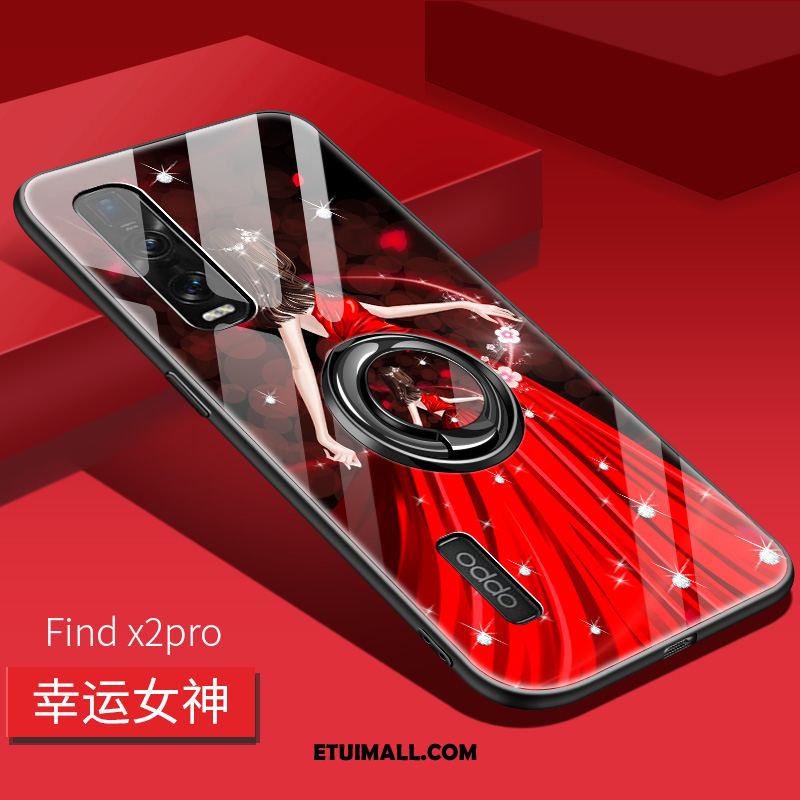 Etui Oppo Find X2 Pro Ochraniacz Anti-fall Niebieski Trudno Telefon Komórkowy Pokrowce Tanie