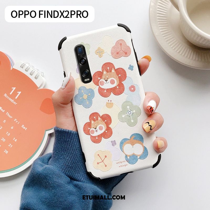 Etui Oppo Find X2 Pro Silikonowe Telefon Komórkowy Piękny Kreatywne Czerwony Netto Futerał Online