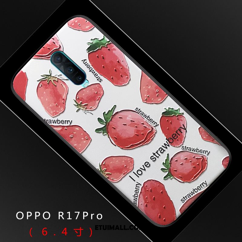 Etui Oppo R17 Pro Nubuku Mały Modna Marka Silikonowe Świeży Obudowa Online
