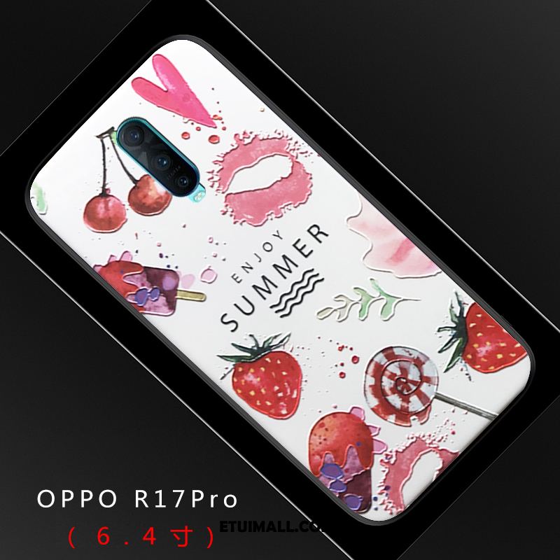 Etui Oppo R17 Pro Nubuku Mały Modna Marka Silikonowe Świeży Obudowa Online