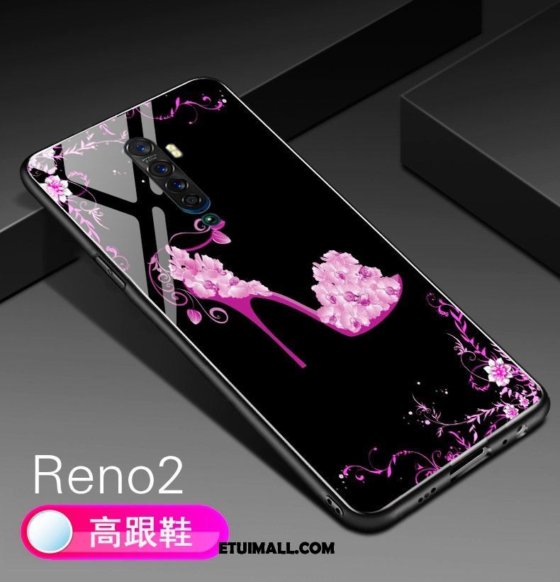Etui Oppo Reno 2 Anti-fall Szkło Hartowane Silikonowe Telefon Komórkowy Miękki Futerał Tanie