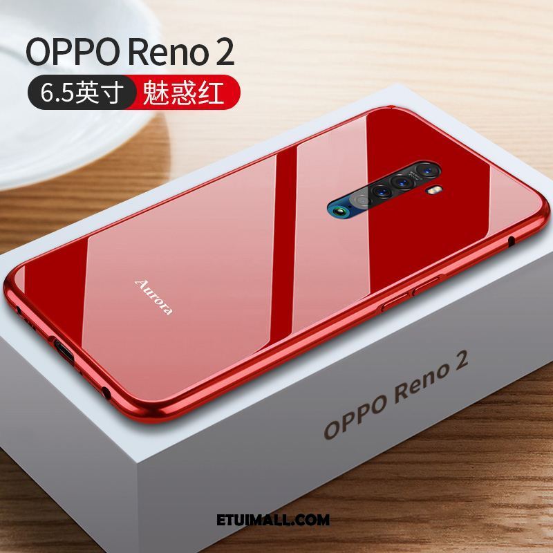 Etui Oppo Reno 2 Ochraniacz Czerwony Netto All Inclusive Telefon Komórkowy Szkło Pokrowce Tanie