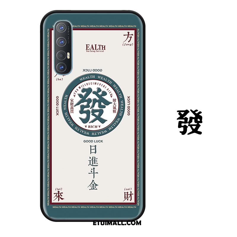 Etui Oppo Reno 3 Pro Telefon Komórkowy Kreatywne Zielony Chiński Styl Wiszące Ozdoby Pokrowce Tanie