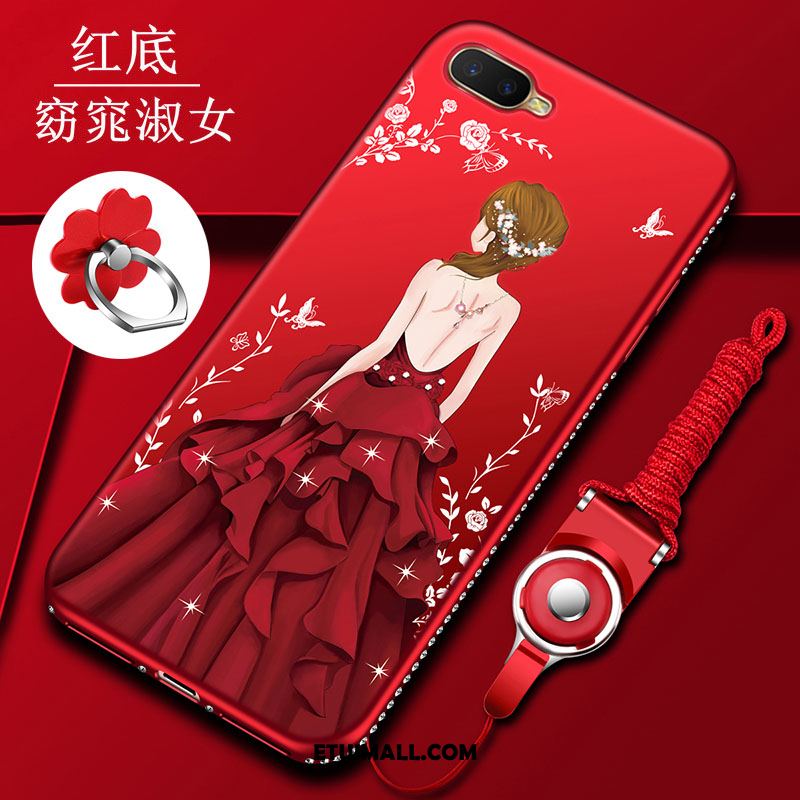 Etui Oppo Rx17 Neo Czerwony Telefon Komórkowy Anti-fall Miękki Ochraniacz Obudowa Sprzedam