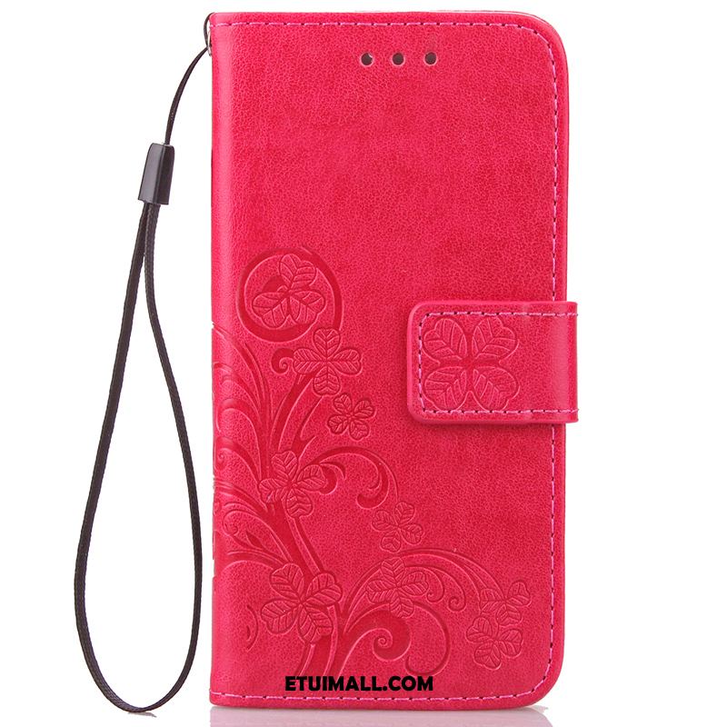 Etui Redmi Note 6 Pro Karta Purpurowy Skórzany Futerał Czerwony Klamra Obudowa Sklep