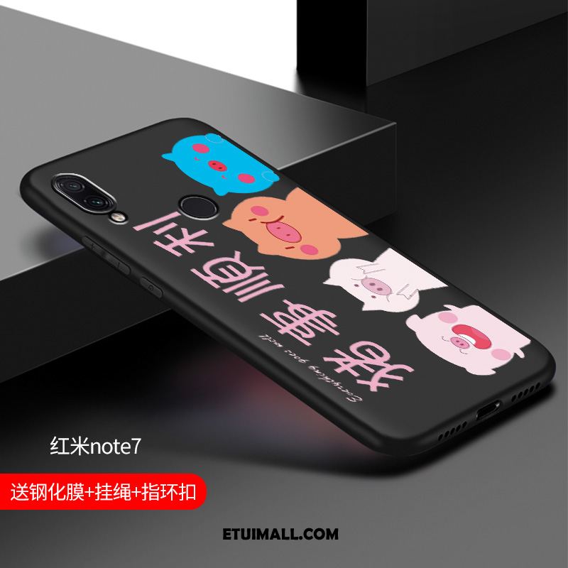 Etui Redmi Note 7 Silikonowe Kreatywne Czerwony Netto Kreskówka Piękny Futerał Tanie