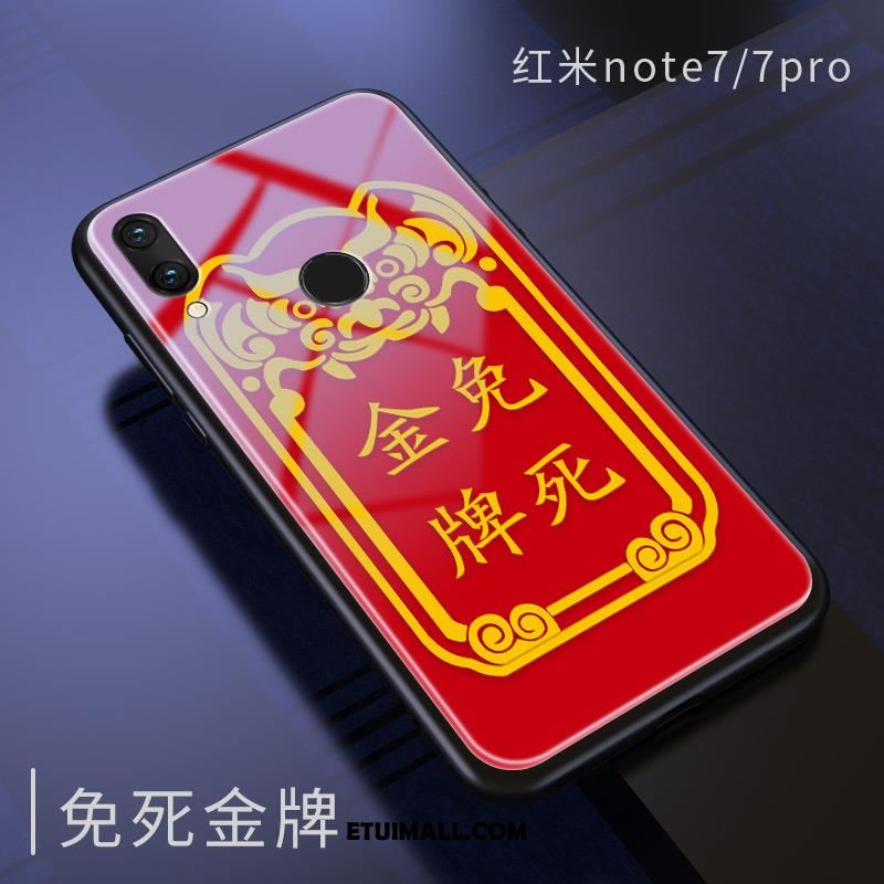 Etui Redmi Note 7 Tendencja Czerwony Silikonowe Duży Mały Obudowa Tanie