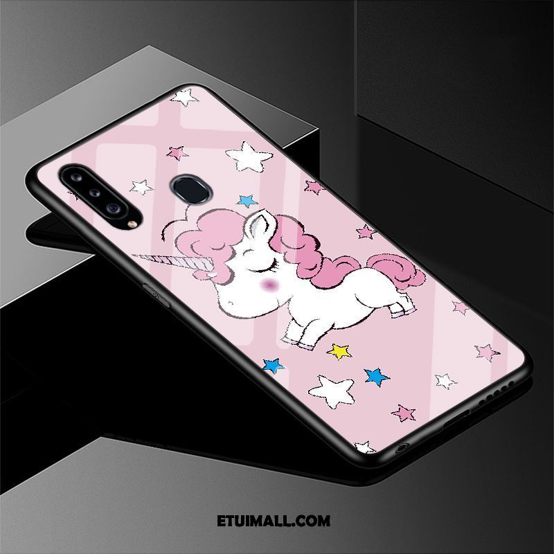 Etui Samsung Galaxy A20s Piękny Różowe Telefon Komórkowy Gwiazda Silikonowe Pokrowce Sklep