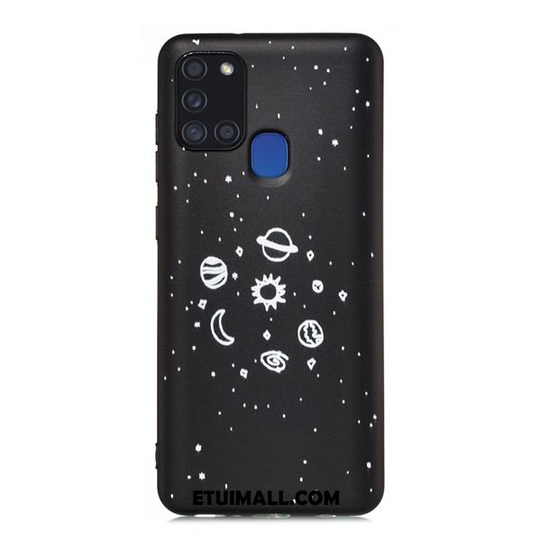 Etui Samsung Galaxy A21s Czarny All Inclusive Gwiazda Anti-fall Nubuku Obudowa Na Sprzedaż