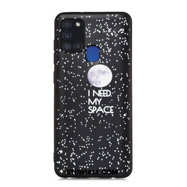 Etui Samsung Galaxy A21s Czarny All Inclusive Gwiazda Anti-fall Nubuku Obudowa Na Sprzedaż