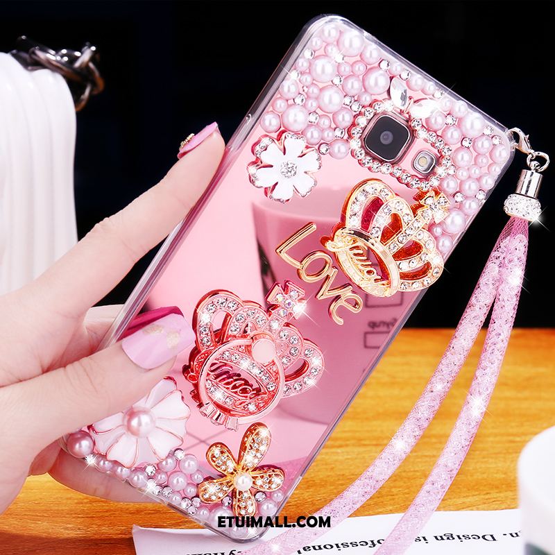 Etui Samsung Galaxy A5 2016 Różowe Złoto Miękki Telefon Komórkowy Gwiazda Ring Pokrowce Na Sprzedaż