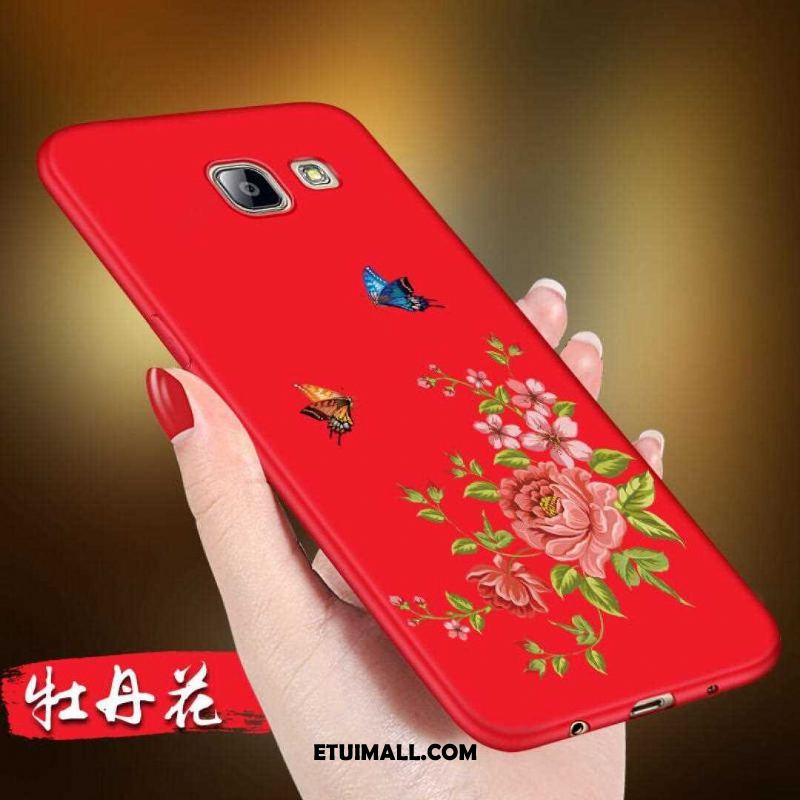 Etui Samsung Galaxy A5 2016 Wspornik Filmy Czerwony Szkło Hartowane Kwiaty Obudowa Sklep