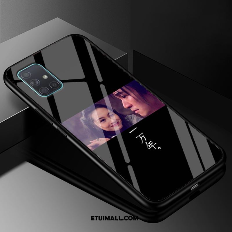 Etui Samsung Galaxy A51 Silikonowe Osobowość Telefon Komórkowy Tendencja Czarny Obudowa Tanie