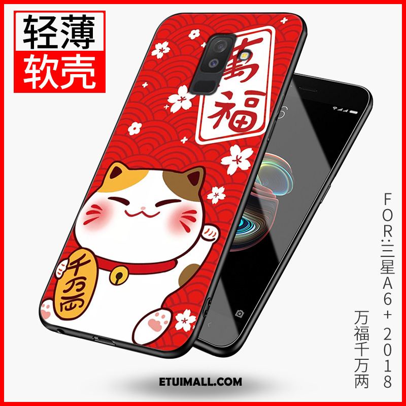Etui Samsung Galaxy A6 All Inclusive Ochraniacz Telefon Komórkowy Czarny Czerwony Netto Obudowa Na Sprzedaż