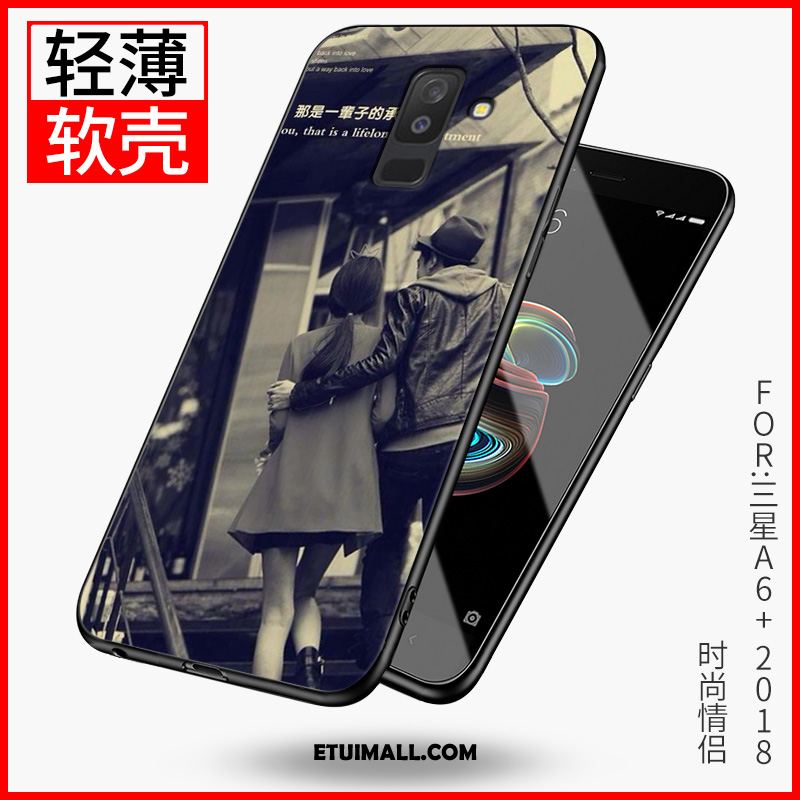 Etui Samsung Galaxy A6+ Gwiazda Anti-fall Czarny Ochraniacz Osobowość Futerał Na Sprzedaż