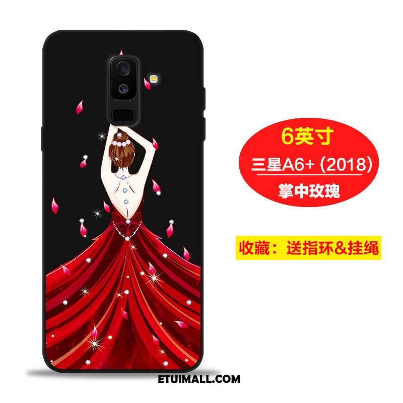 Etui Samsung Galaxy A6+ Różowy Telefon Komórkowy Silikonowe Kreatywne Gwiazda Pokrowce Online