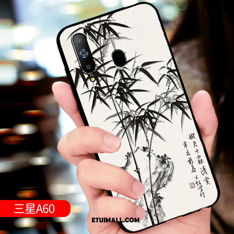 Etui Samsung Galaxy A60 Anti-fall Miękki Ochraniacz Telefon Komórkowy Relief Pokrowce Tanie