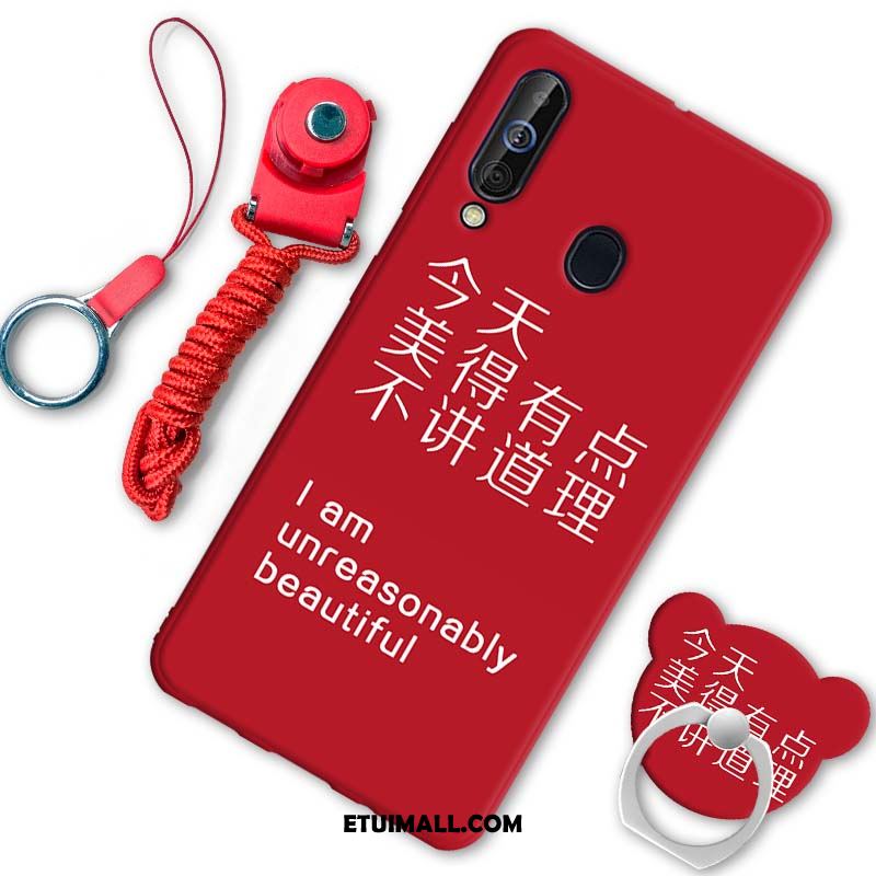 Etui Samsung Galaxy A60 Telefon Komórkowy Silikonowe Miękki Anti-fall Czerwony Obudowa Sklep