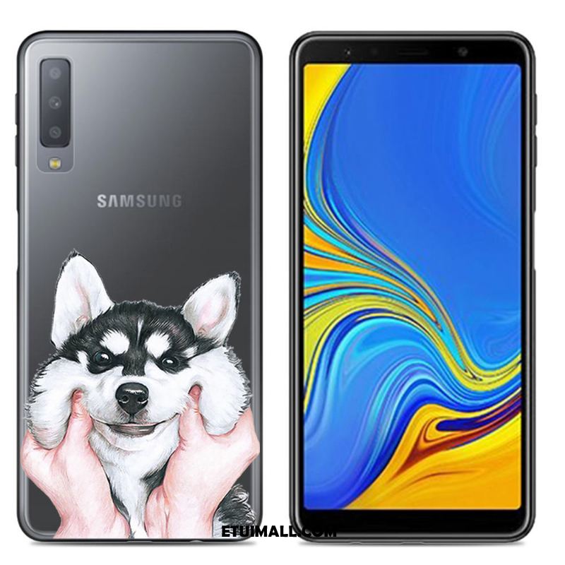 Etui Samsung Galaxy A7 2018 Anti-fall Miękki Kolor Różowe Gwiazda Futerał Na Sprzedaż