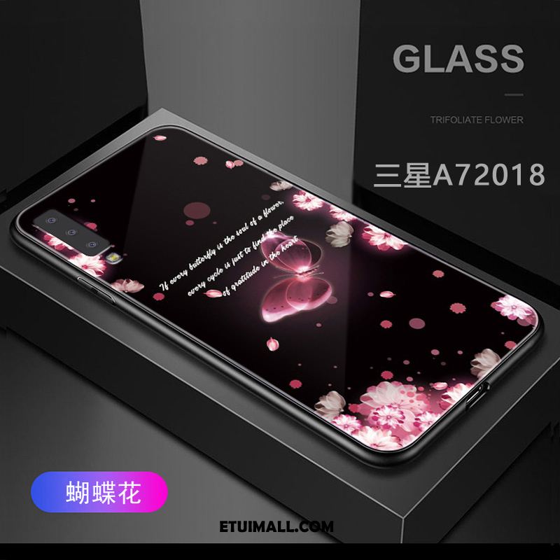 Etui Samsung Galaxy A7 2018 Purpurowy Miękki Ochraniacz Telefon Komórkowy Gwiazda Futerał Sklep