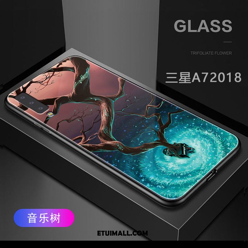 Etui Samsung Galaxy A7 2018 Purpurowy Miękki Ochraniacz Telefon Komórkowy Gwiazda Futerał Sklep