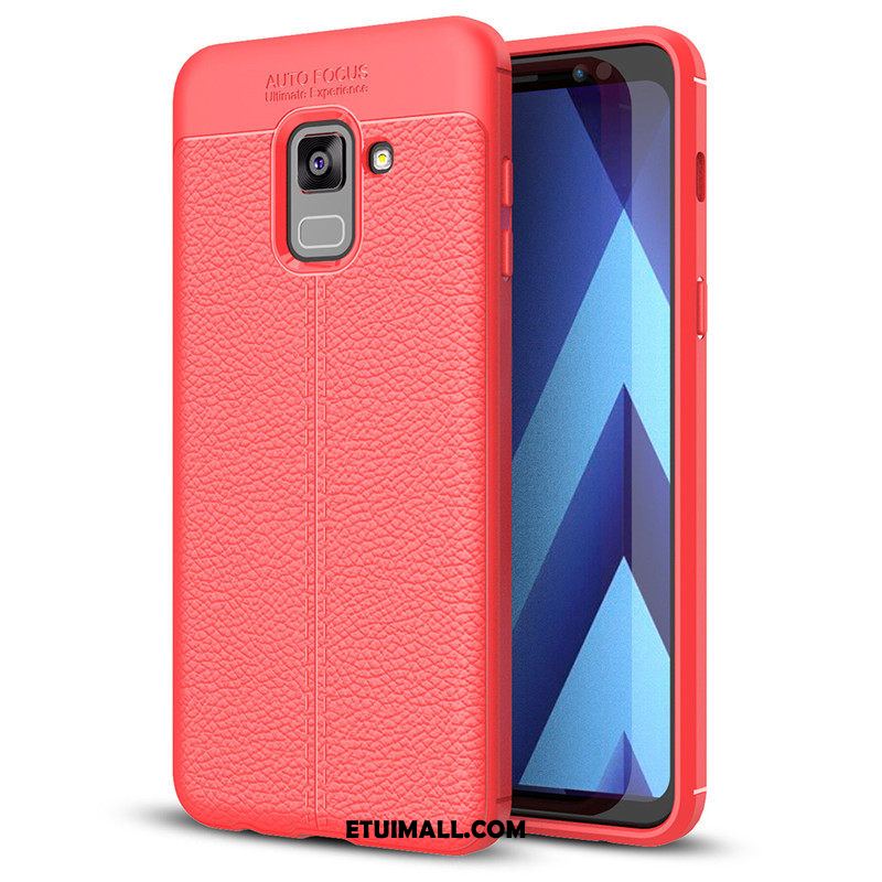 Etui Samsung Galaxy A8 2018 Ochraniacz Czerwony Miękki Gwiazda Telefon Komórkowy Obudowa Na Sprzedaż