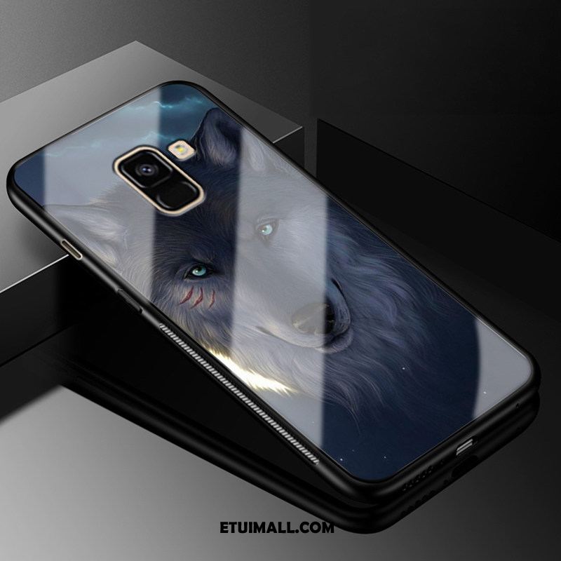 Etui Samsung Galaxy A8 2018 Osobowość Ochraniacz Gwiazda Czarny Szkło Futerał Tanie