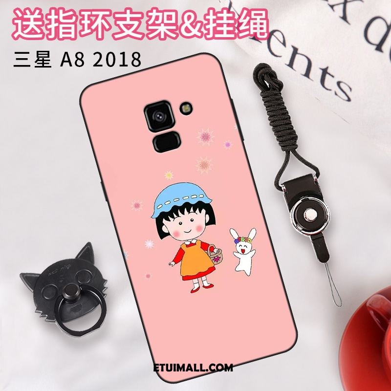 Etui Samsung Galaxy A8 2018 Telefon Komórkowy Proste Gwiazda Ochraniacz Różowe Obudowa Kup