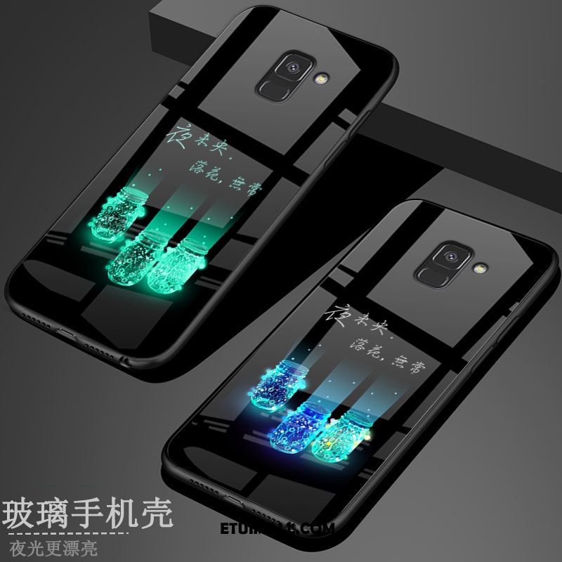 Etui Samsung Galaxy A8 2018 Telefon Komórkowy Szkło Gwiazda Świecące Czarny Futerał Dyskont