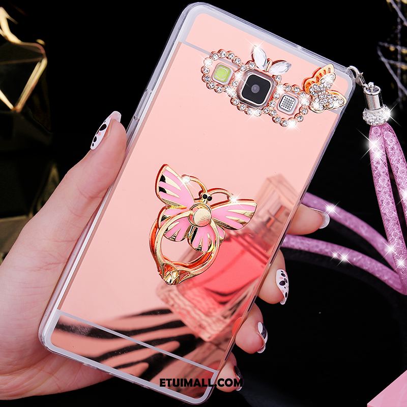 Etui Samsung Galaxy A8 Gwiazda Osobowość Różowe Złoto Silikonowe Miękki Pokrowce Tanie