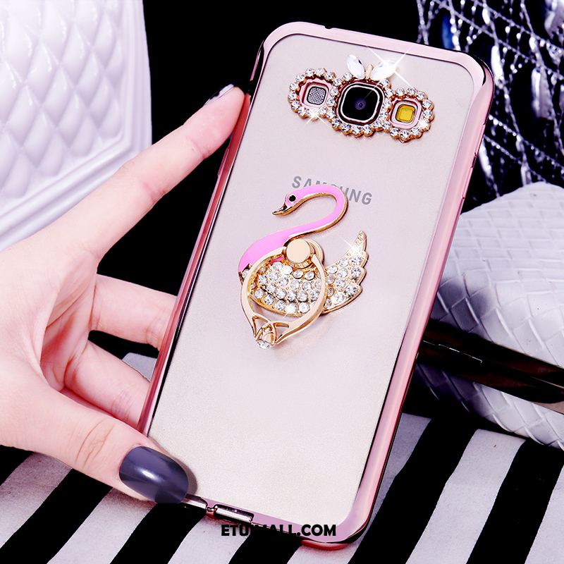 Etui Samsung Galaxy A8 Miękki Telefon Komórkowy Fioletowy Silikonowe Ring Pokrowce Tanie