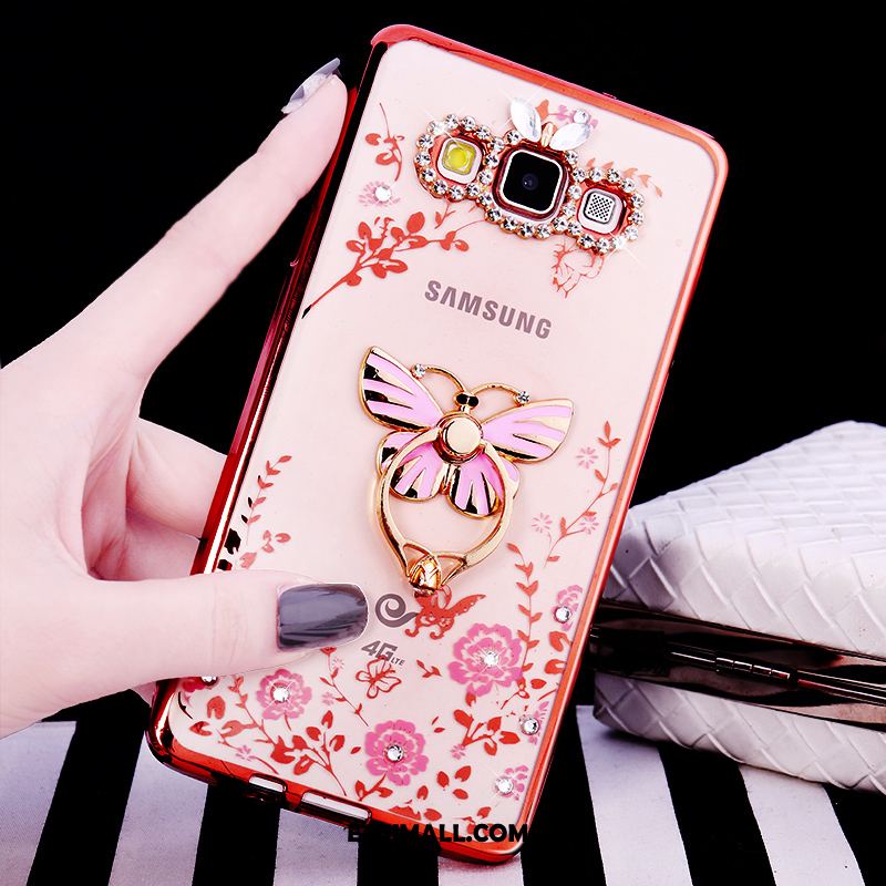 Etui Samsung Galaxy A8 Rhinestone Telefon Komórkowy Ochraniacz Gwiazda Silikonowe Futerał Tanie