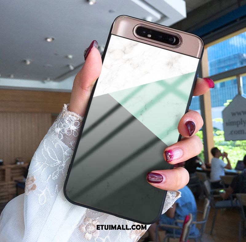 Etui Samsung Galaxy A80 Wiatr Proste Zielony Lustro Anti-fall Pokrowce Kupię