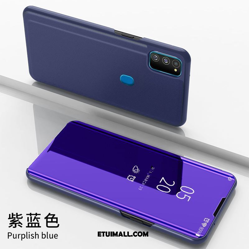 Etui Samsung Galaxy M30s Purpurowy Gwiazda Biznes Telefon Komórkowy Lustro Obudowa Sklep
