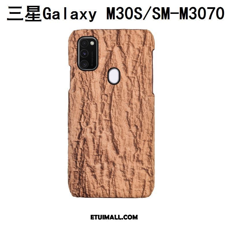 Etui Samsung Galaxy M30s Skóra Szary Dostosowane Drzewa Luksusowy Futerał Kupię