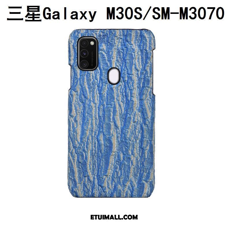 Etui Samsung Galaxy M30s Skóra Szary Dostosowane Drzewa Luksusowy Futerał Kupię