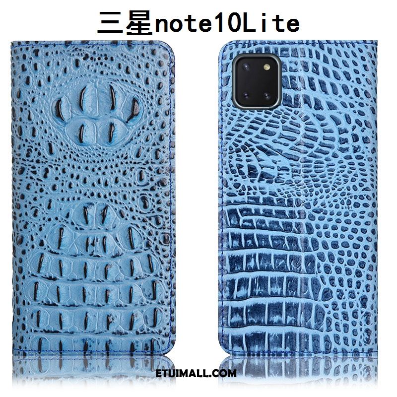 Etui Samsung Galaxy Note 10 Lite All Inclusive Anti-fall Krokodyl Telefon Komórkowy Czarny Futerał Tanie