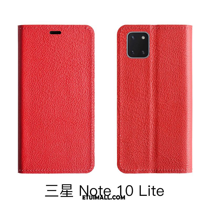 Etui Samsung Galaxy Note 10 Lite Ochraniacz Bydło Czerwony Gwiazda Wzór Obudowa Sklep