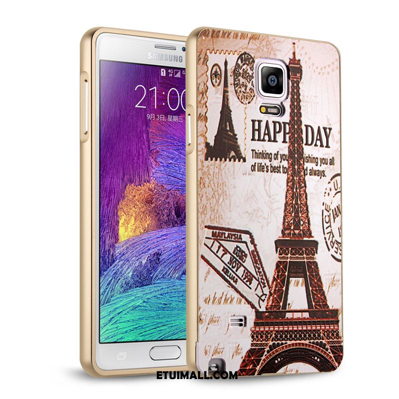Etui Samsung Galaxy Note 4 Metal Granica Ochraniacz Telefon Komórkowy Tendencja Pokrowce Kup