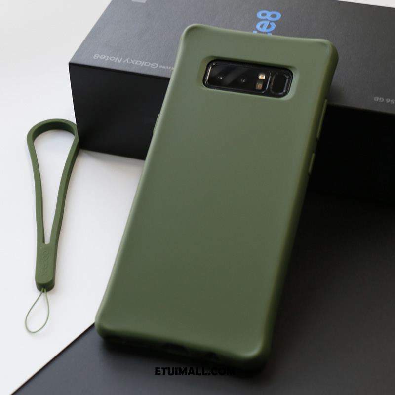 Etui Samsung Galaxy Note 8 Silikonowe Gwiazda Jasny Zielony Płótno Obudowa Tanie