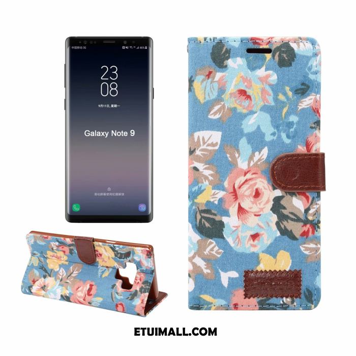 Etui Samsung Galaxy Note 9 Czarny Płótno Biznes Wzór Telefon Komórkowy Pokrowce Sklep