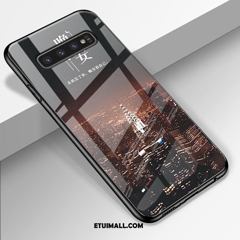 Etui Samsung Galaxy S10+ Niebieski Osobowość Anti-fall Sztuka Ochraniacz Pokrowce Kupię